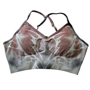 Civil Regime Hearts Eclipse Kelly Seamless Bra Rose Storm Wash Y2K Medium